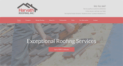 Desktop Screenshot of harvathroofing.com